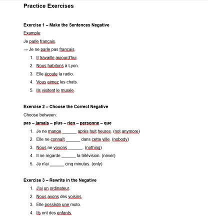 French Negation