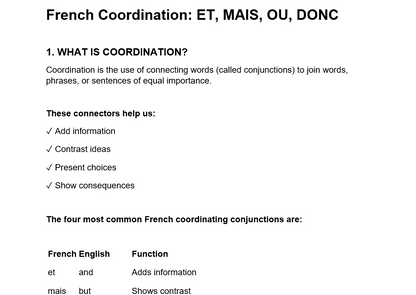 French Coordination