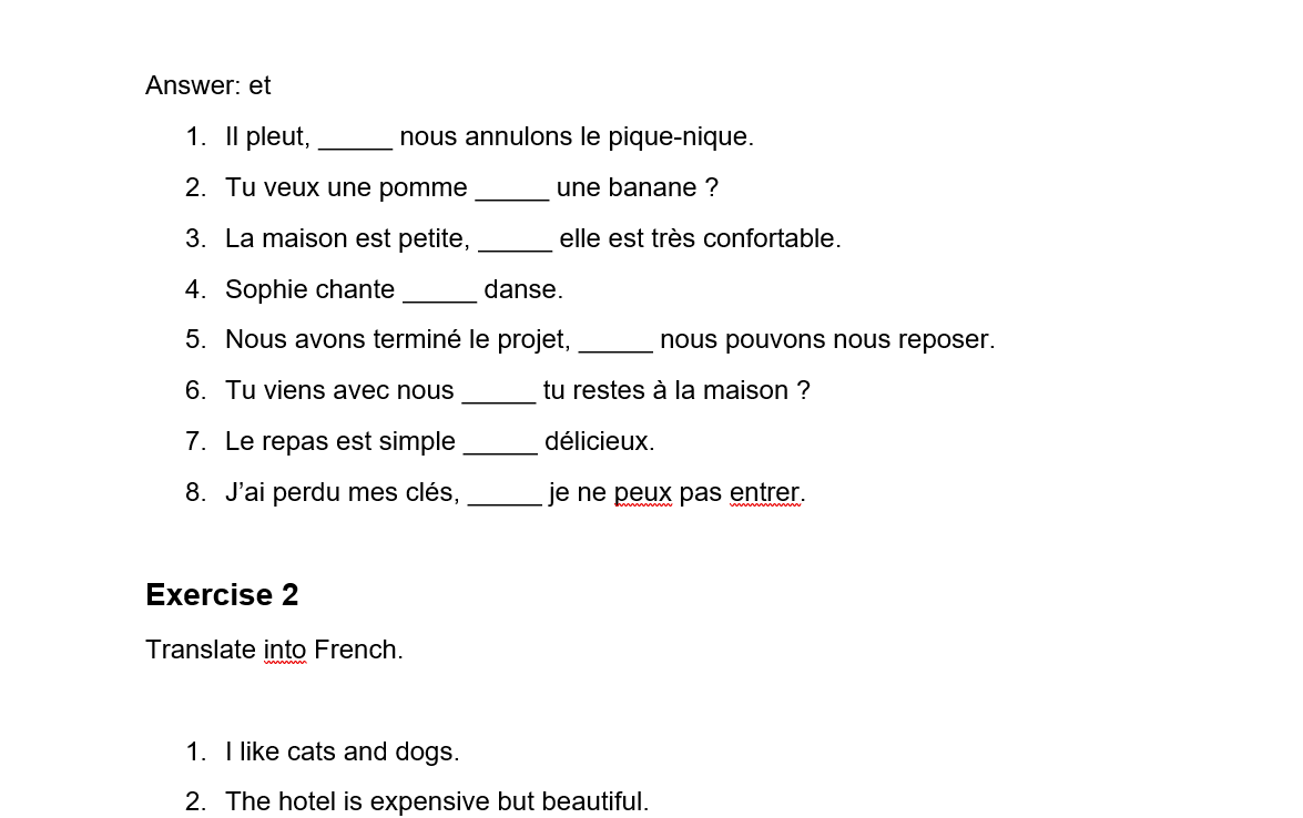 French Coordination